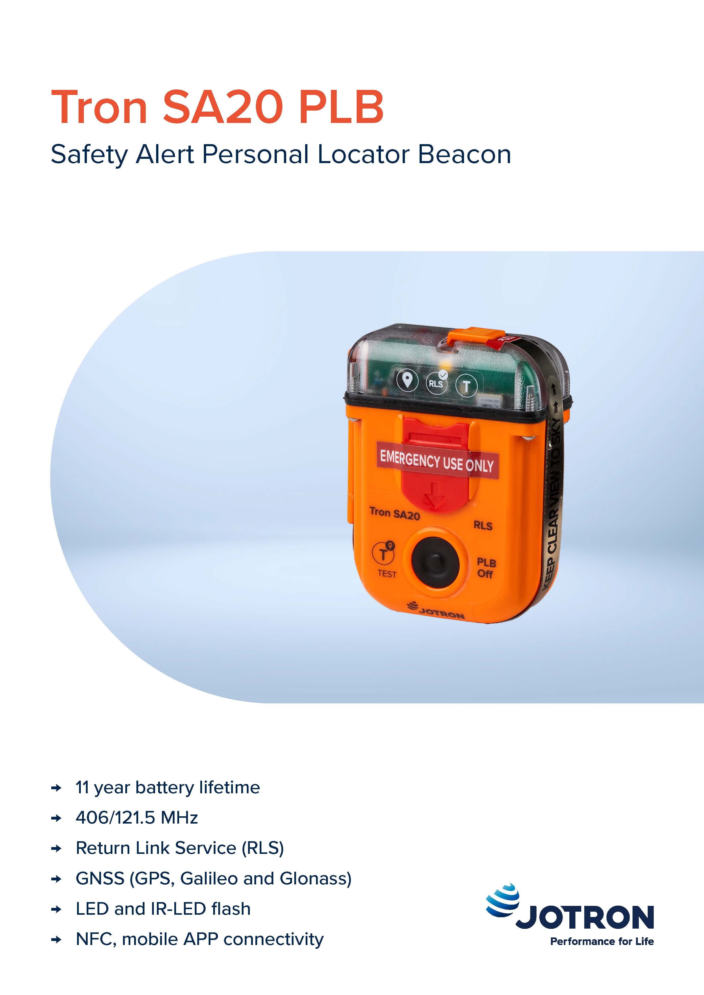 Product brochure Tron SA20 PLB v4 Page 1